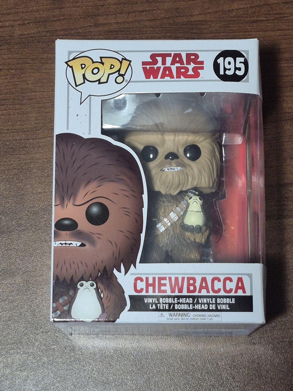 Funko Pop! Star Wars Chewbacca Brown & Black Vinyl Figure #195